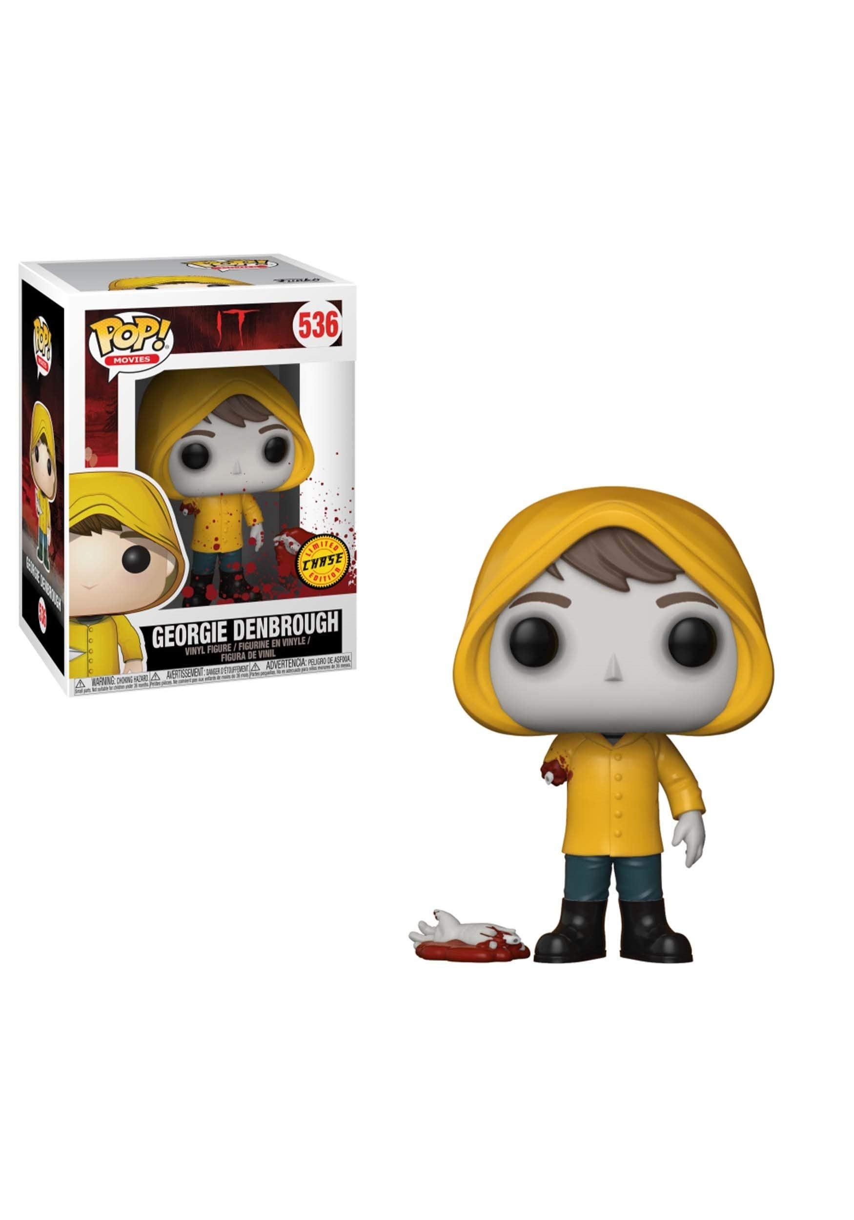 Funko POP! IT Georgie with Boat window display box, ready to showcase in your collection.