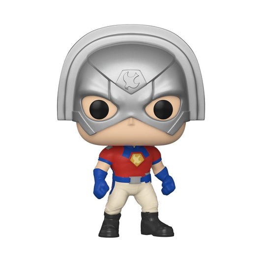 Funko Pop! Peacemaker side view highlighting character silhouette.