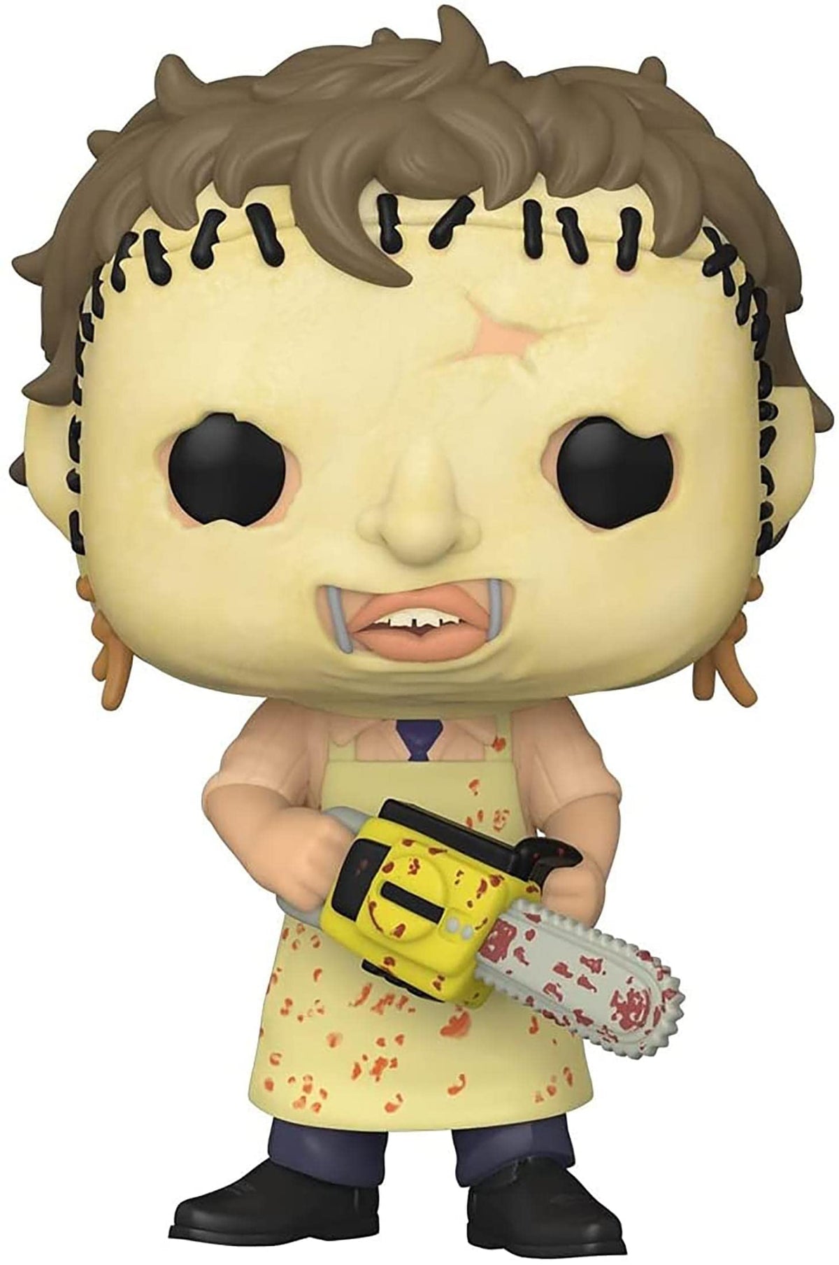 Funko Leatherface figure front view for display collection.