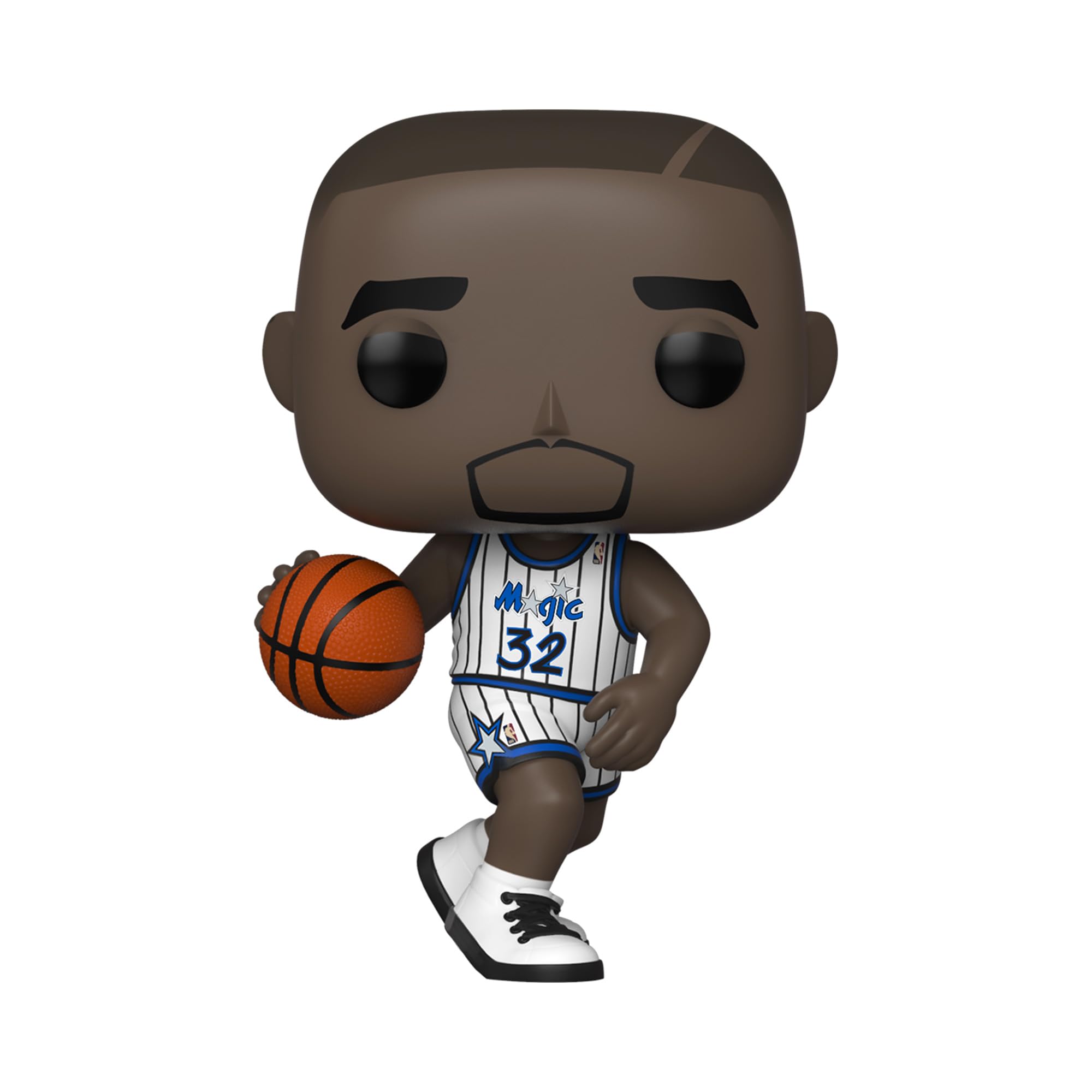 Shaquille O'Neal figure side view highlights a classic pose for collectors.