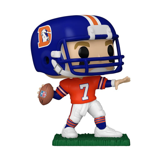 Funko Pop! John Elway Broncos side view adds dynamic from any angle