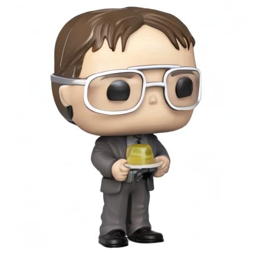 Funko Pop! Office Dwight window box display brightens any shelf.