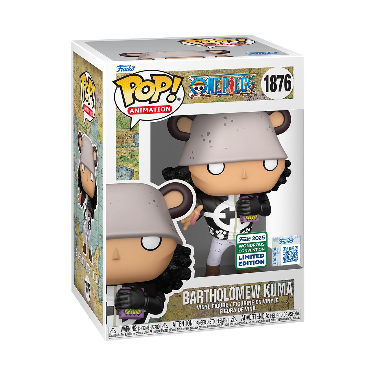 Funko Pop! Bartholomew Kuma face detail highlights precise sculpting for collectors
