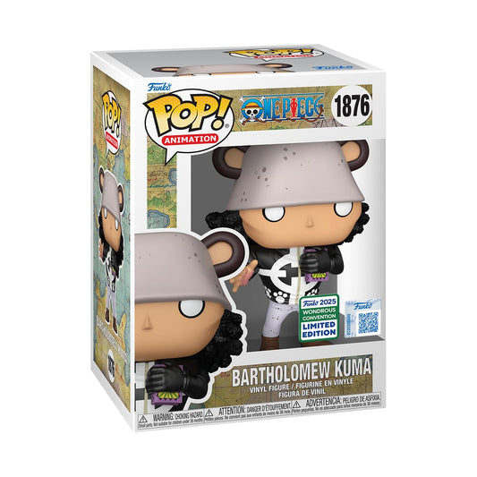 Funko Pop! Bartholomew Kuma face detail highlights precise sculpting for collectors