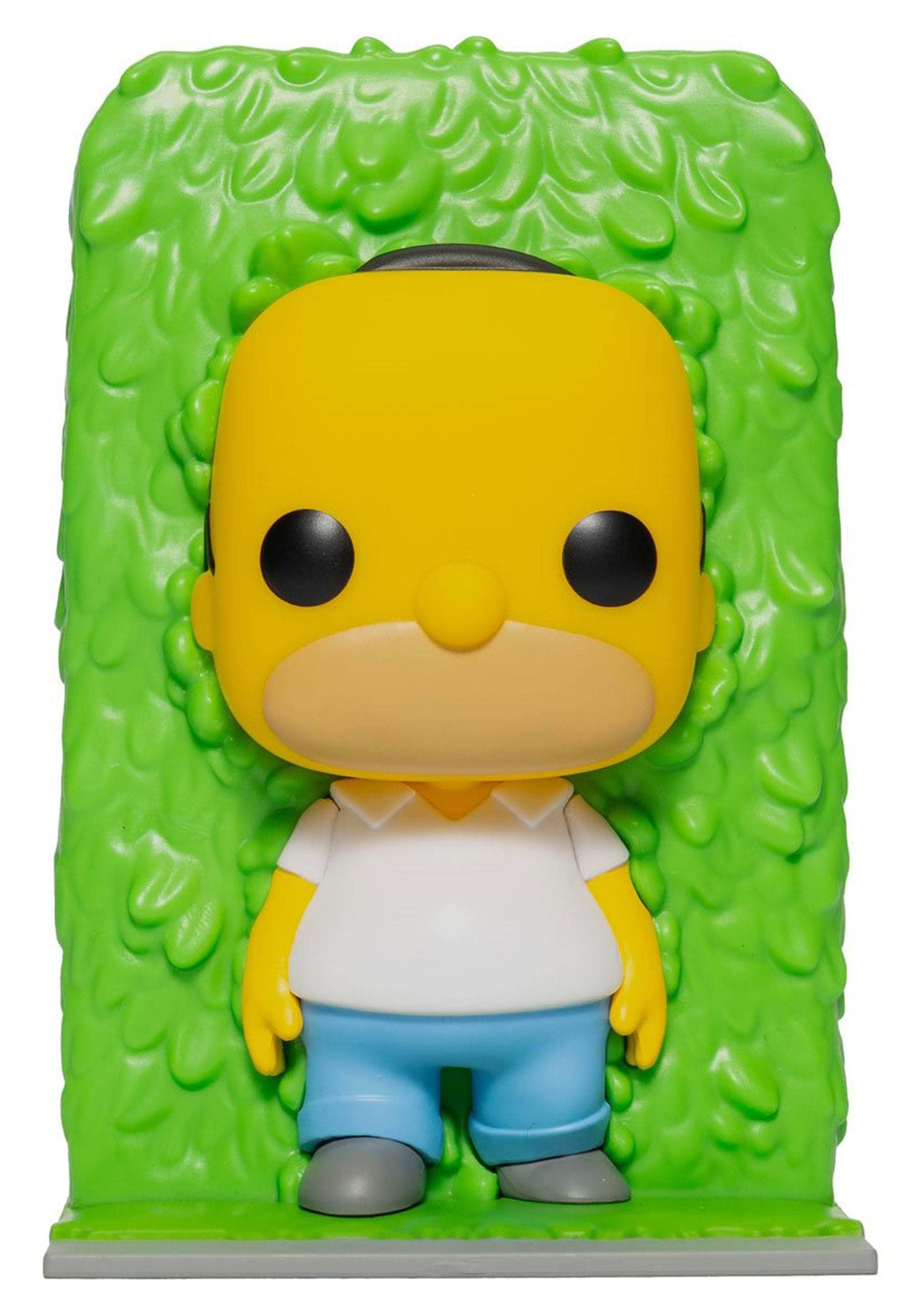 Funko Pop! Simpsons Homer in Hedges hero figure, ideal for display on a desk or shelf.