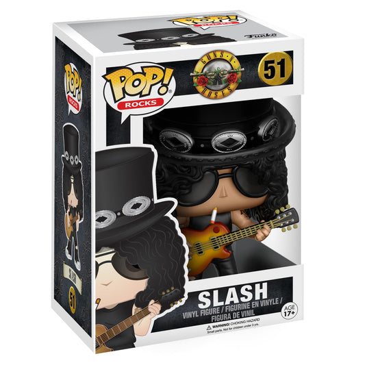 Funko Pop Slash Guns N Roses vinyl figure ideal for display and collection.