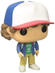 Funko POP Dustin with Compass from Stranger Things, front view for bold display.