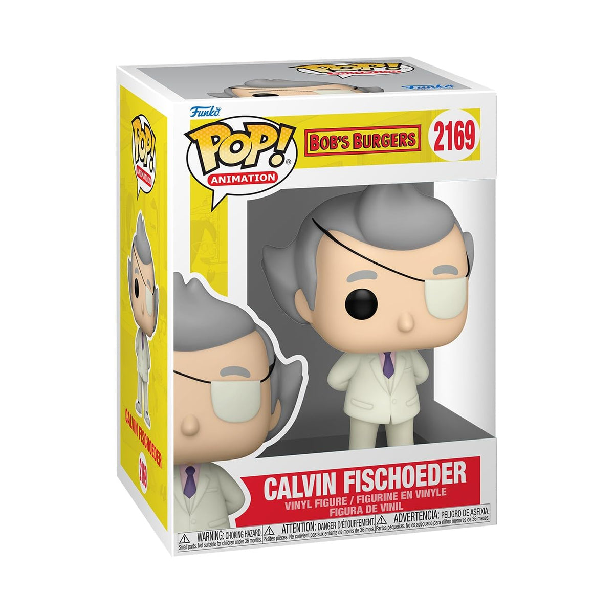 Funko Pop! TV Calvin Fischoeder figure from Bob's Burgers for display and collection.