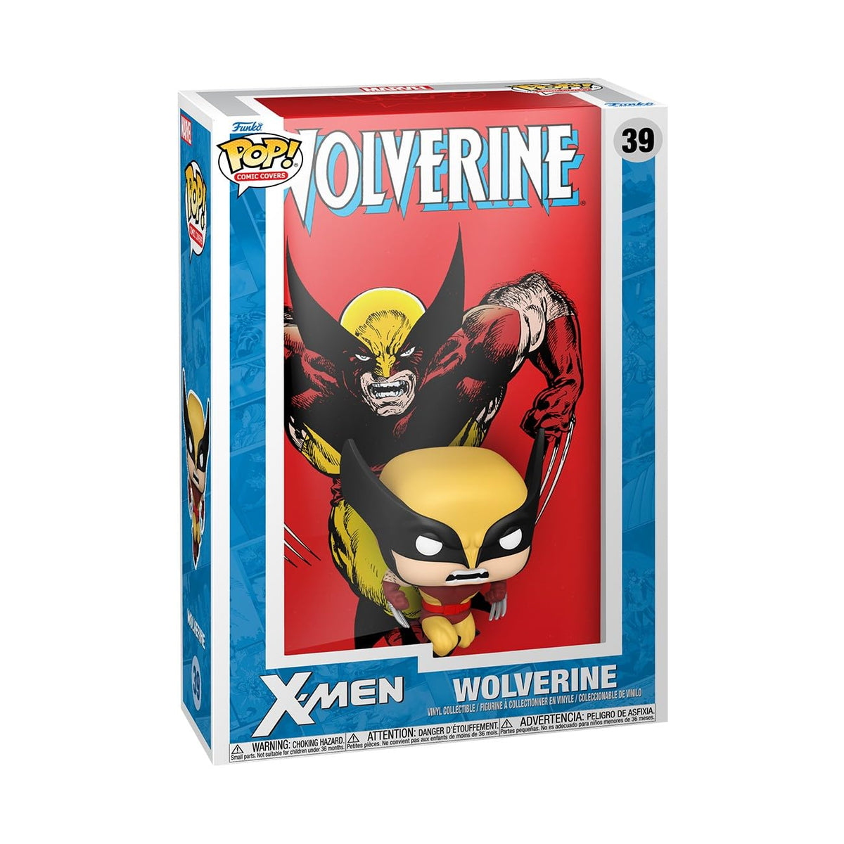 Funko Pop! Wolverine comic cover figure ideal for display shelves and fans