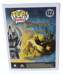 Collectible Funko Sauron figure enhances Hobbit shelf dioramas.