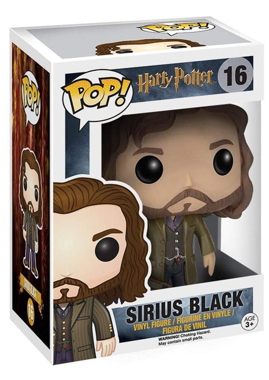Funko Sirius Black POP vinyl figure in window box for display and collection.