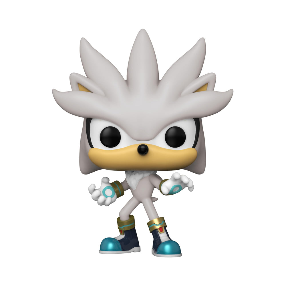 Funko Sonic 30th Anniversary Silver Hedgehog Pop side view showing silhouette