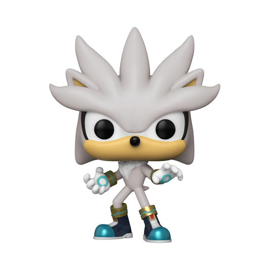 Funko Sonic 30th Anniversary Silver Hedgehog Pop side view showing silhouette