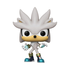 Funko Sonic 30th Anniversary Silver Hedgehog Pop side view showing silhouette