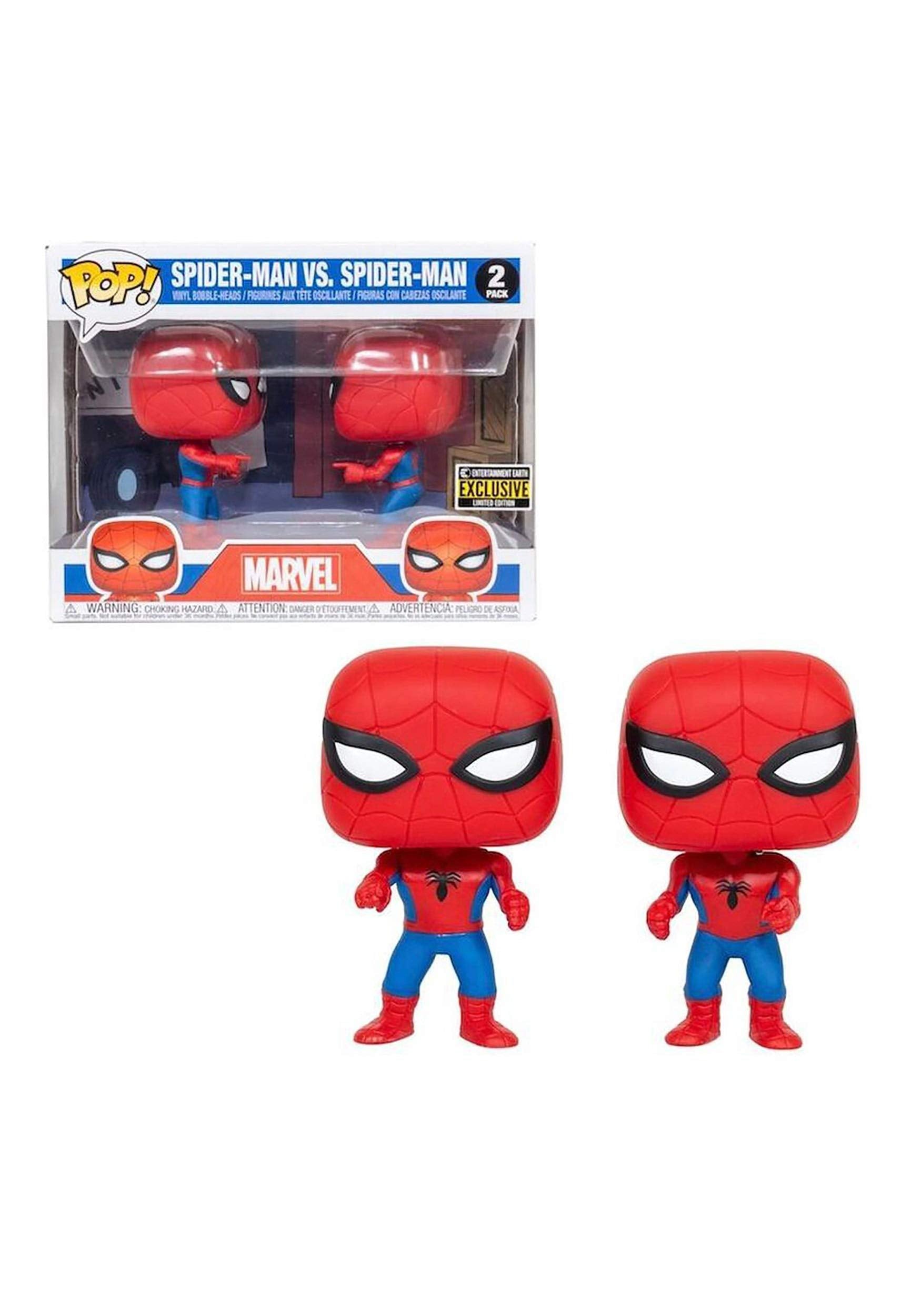 Funko Spider-Man Imposter Pop! 2-Pack left figure for display and pose
