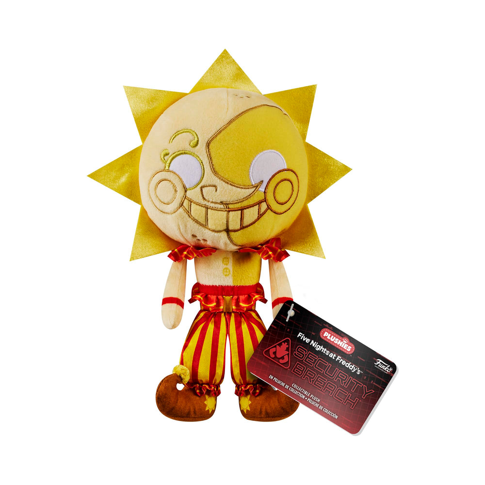 Funko Sun plush front view for display and cuddling.