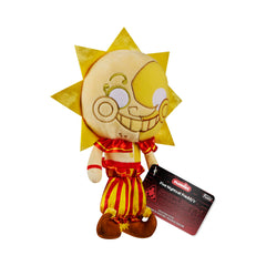 Funko Sun plush side view showing soft fabric and charm for shelves.