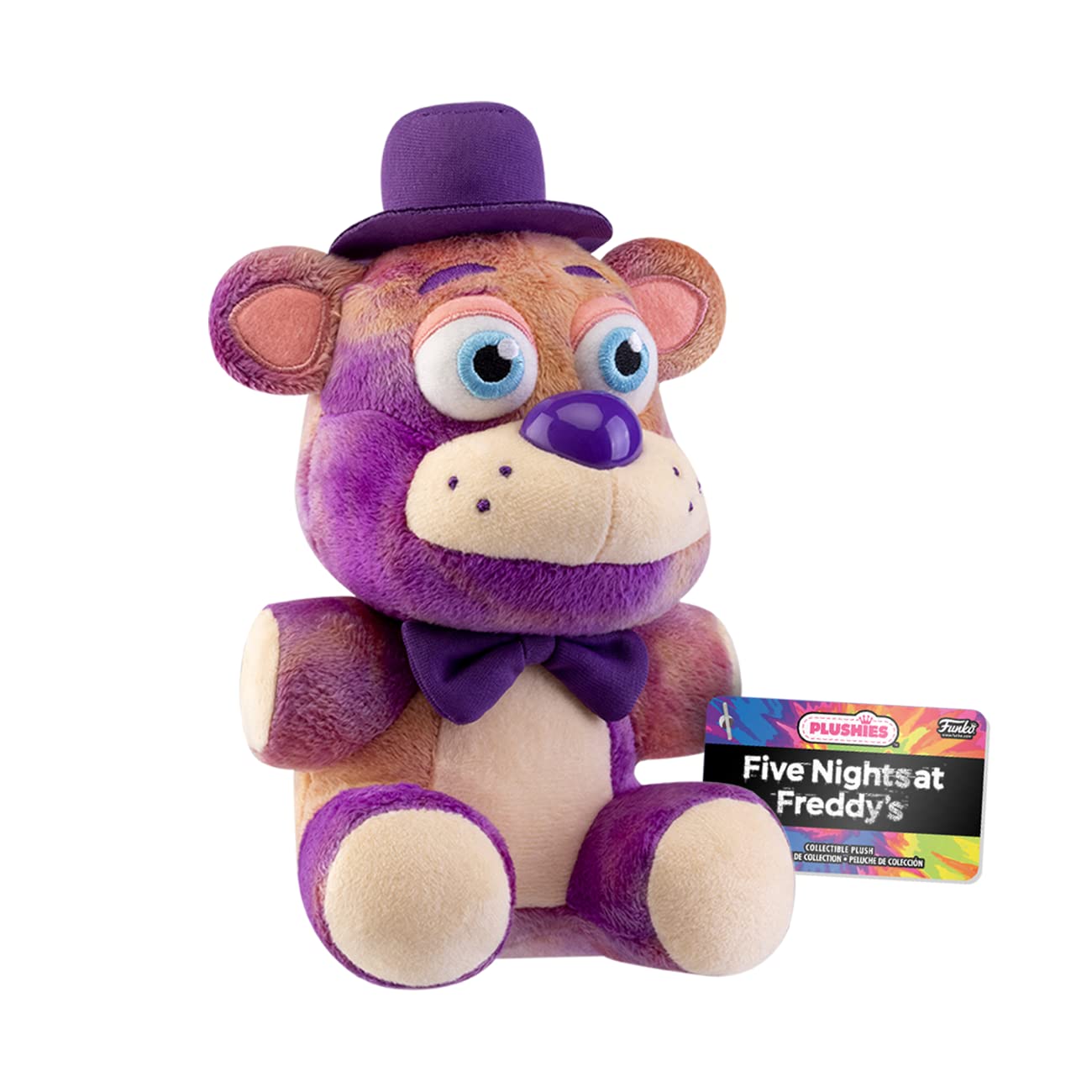 Funko Tie-Dye Freddy plush front view for display and collection.