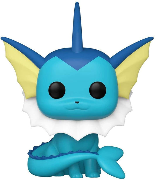 Funko Vaporeon Pop! figure front view, ideal for display and collection.