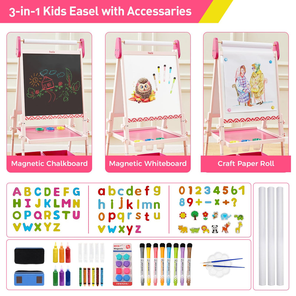 FUNLIO easel paper roll holder enables seamless drawing sessions.