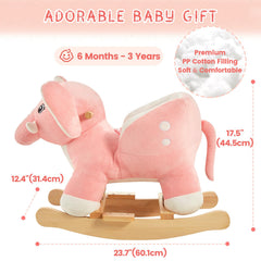 FUNLIO Elephant Rocking Horse easy assembly with clear instructions for quick setup.