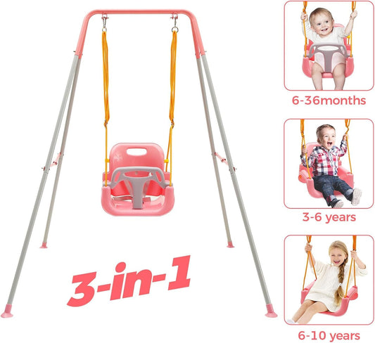 FUNLIO 3-in-1 swing setup adapts for multiple ages and spaces