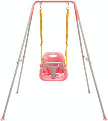 FUNLIO toddler swing with foldable stand for easy storage and setup