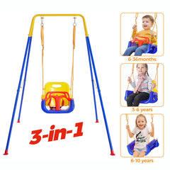 FUNLIO toddler swing removable seat enables easy indoor outdoor use