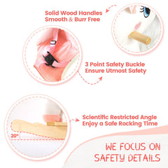 Rocker dimensions of 25 inches by 14 inches by 27 inches for small spaces
