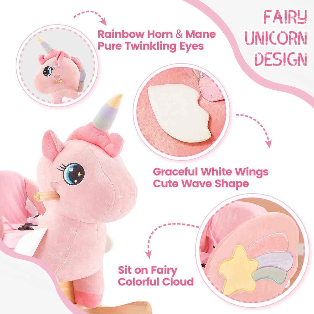 FUNLIO unicorn rocker features CPC and CE certified safety for parents