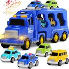 FunMission carrier-truck toy with roomy trailer for creative pretend play and sharing