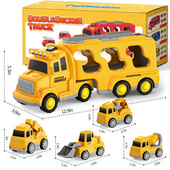 FunMission crane mini car for realistic construction scenes