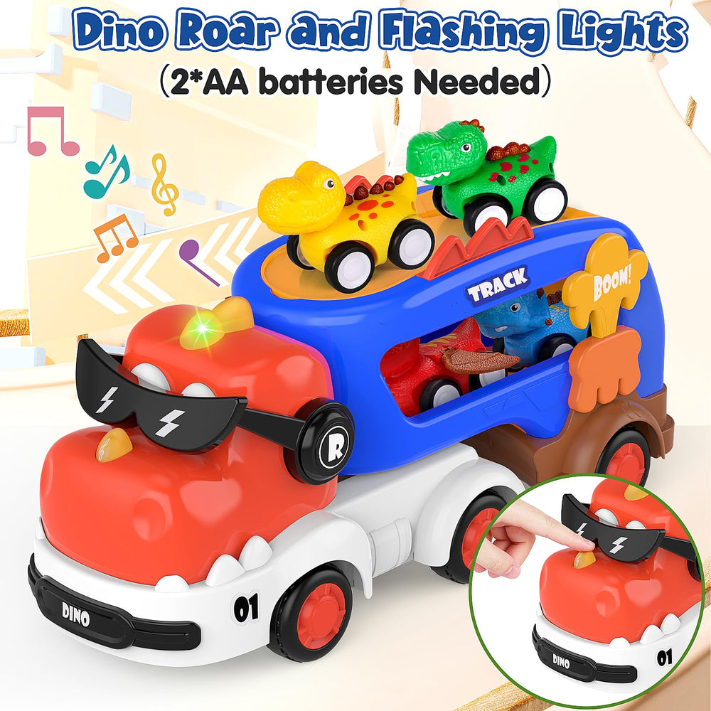 FunMission nose button reveals lights and roars for engaging pretend adventures