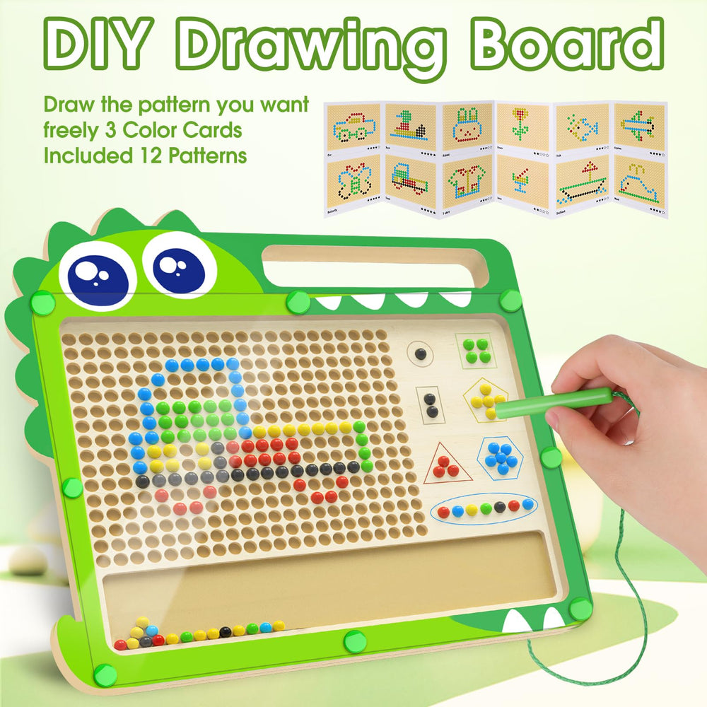 FunMission drawing side features colors and magnetic bead art canvas