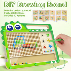 FunMission drawing side features colors and magnetic bead art canvas