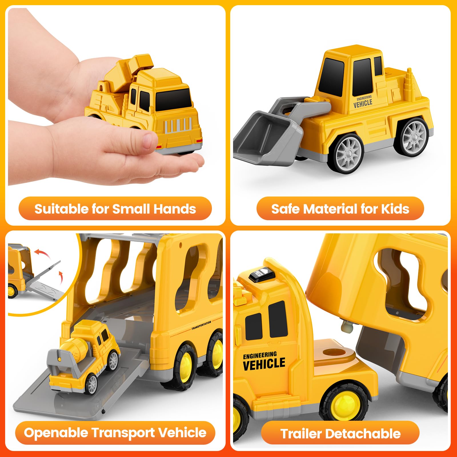 FunMission mixer mini car ideal for pretend construction play