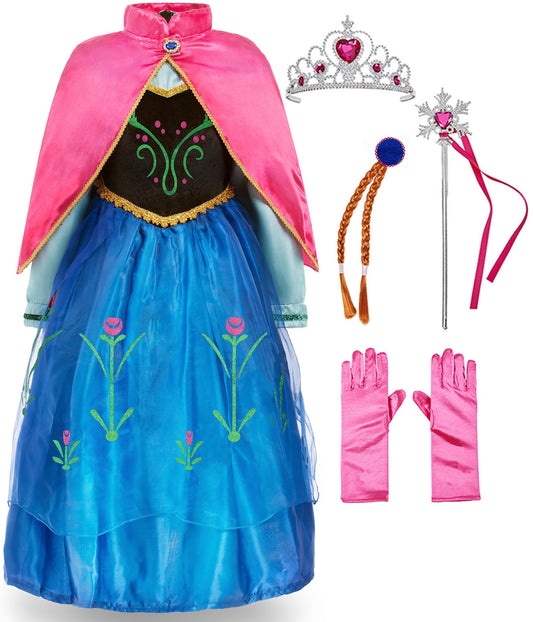 Funna Princess blue full outfit, perfect for dress-up and birthday parties.