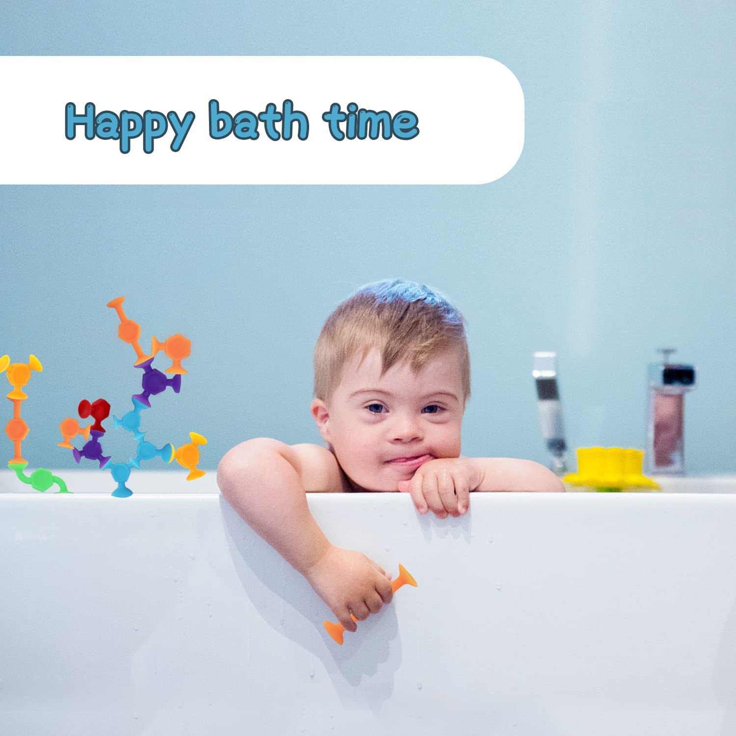Funny Old Man travel-friendly bath toys are perfect for car rides and school days.
