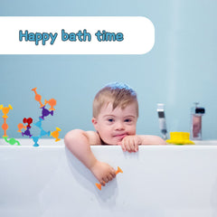 Funny Old Man travel-friendly bath toys are perfect for car rides and school days.