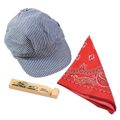 Funny Party Hats red paisley bandanna for costume wear.