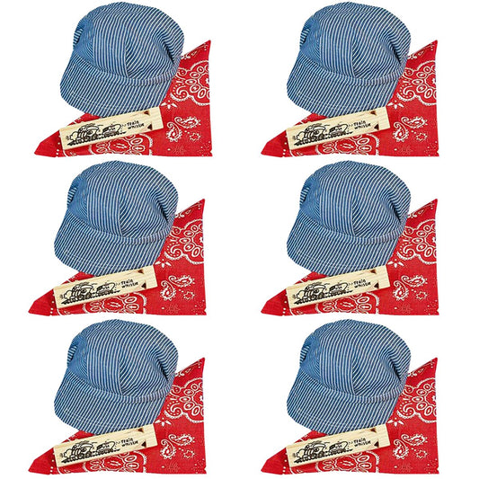 Funny Party Hats train conductor hat for imaginative play.