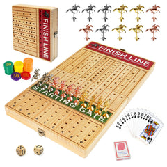 FUNNYB&G horse race board game large foldable board for easy transport and play