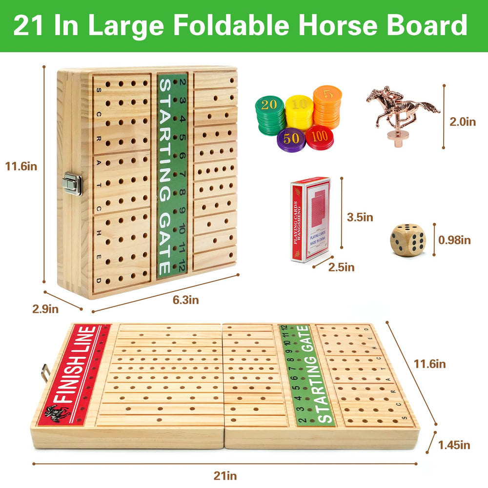 Solid wood FUNNYB&G race board offers a sturdy play surface