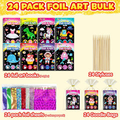 FUNNYB&G princess theme foil art kit adds sparkle to birthday favors