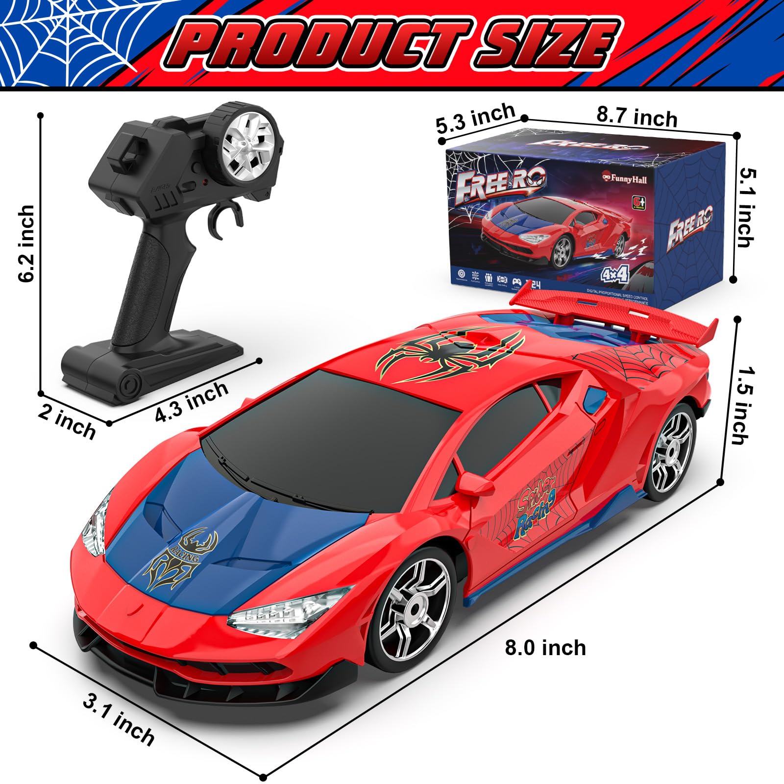 FunnyHall battery pack included for quick setup and uninterrupted play