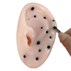Funnysquee ear-shaped pimple popping toy for playful de-stressing