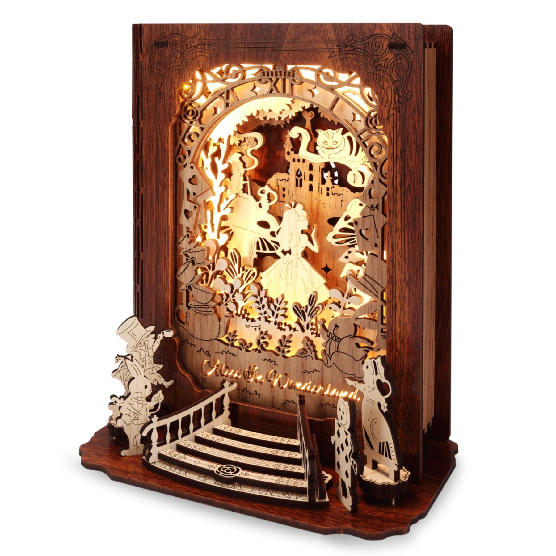 FUNPOLA Alice in Wonderland 3D nightlight lighting up bedtime stories