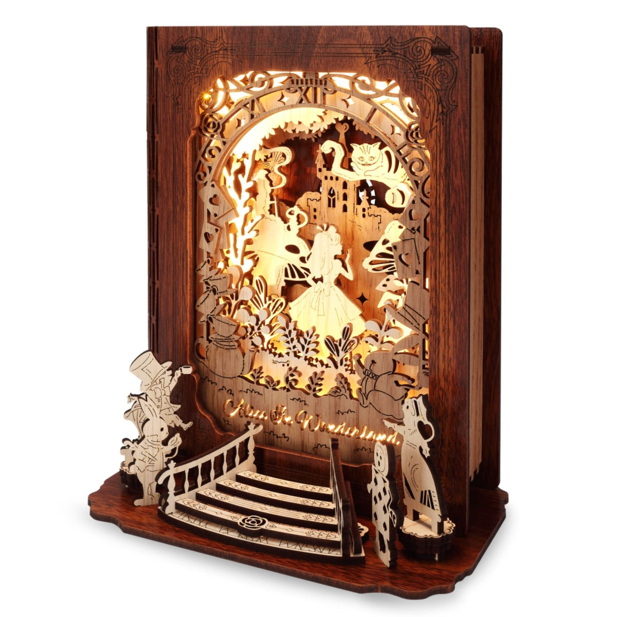 FUNPOLA Alice in Wonderland 3D nightlight lighting up bedtime stories
