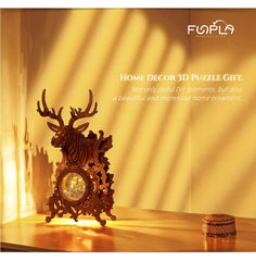 FUNPOLA desktop deer clock puzzle serves as a stylish home accent.