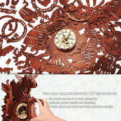 FUNPOLA DIY deer clock puzzle offers a satisfying plywood build.